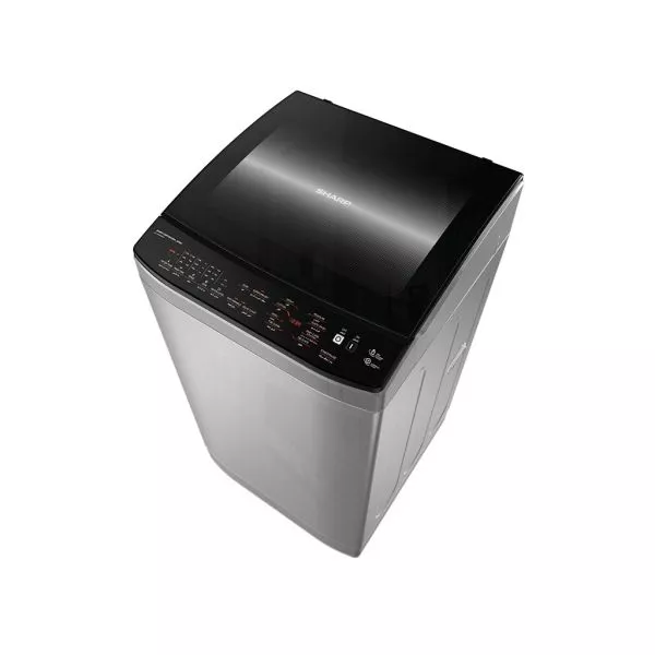 Sharp 9kg Silver Top-Load Washing Machine with Touch Controls (ES-TN09GSLP)