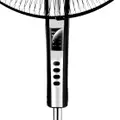 Diamond Stand Fan 16 Inch with Remote hover