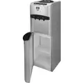 Water cooler with 3 taps, silver refrigerator, WD3TFSP.H