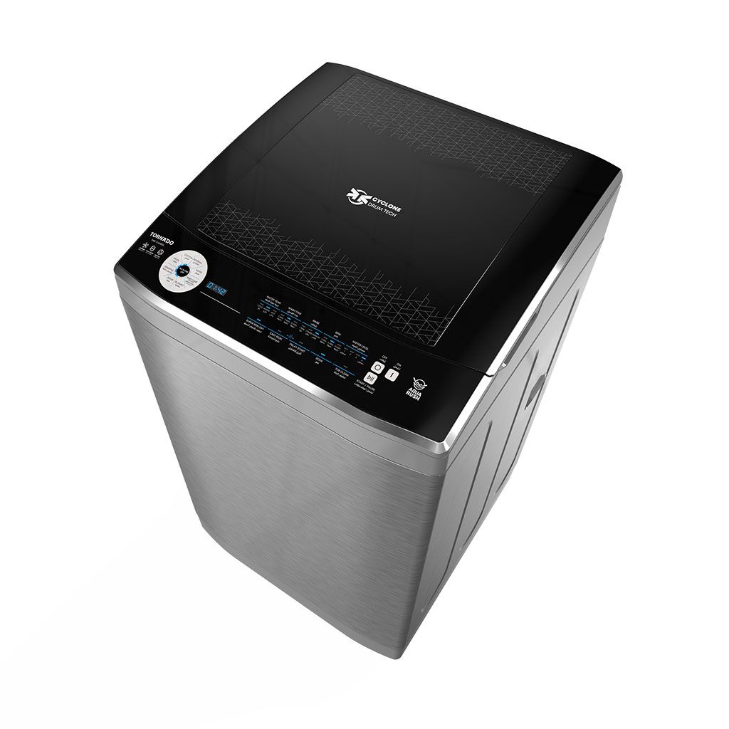 Tornado 11kg Top-Load Washing Machine, Touch Control, Silver (TWE-TLN11RSL)