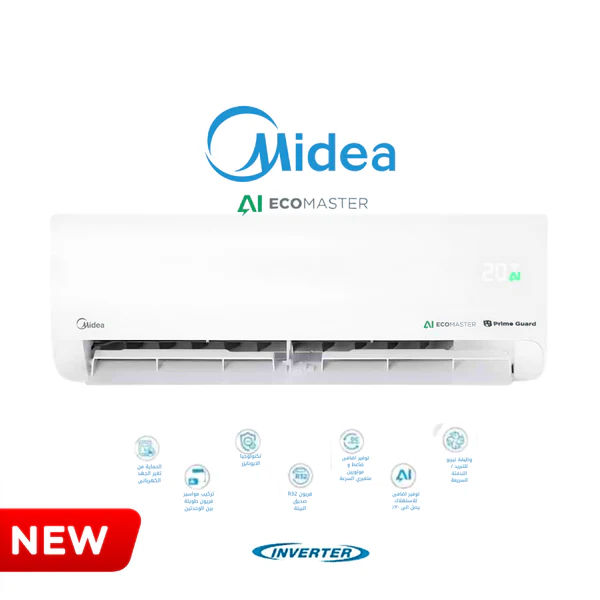 Midea (AI Eco Master) Cooling Inverter 1.5 HP AI ECO MASTER M1SCT-12CRDNF-Q8