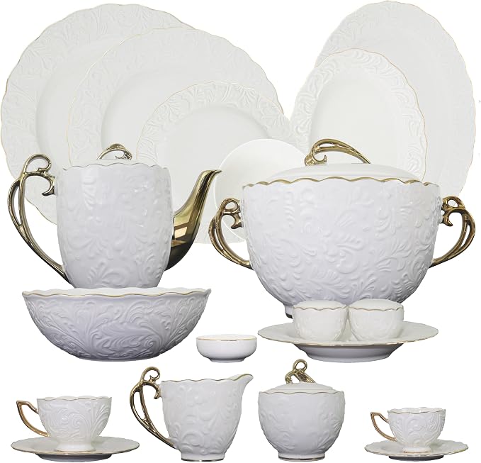 Rosemary Set, Gold Plated, 66 Pieces