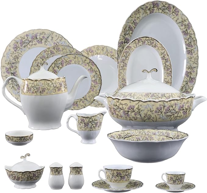 72-piece Yasmin Kenar dinnerware set