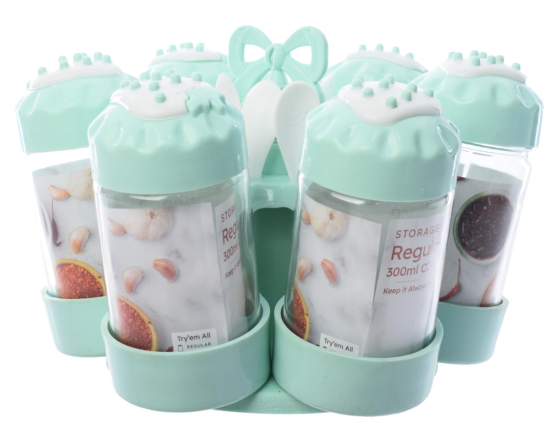6-Piece Spice Set with Strawberry-Shaped Lids (Model 153)