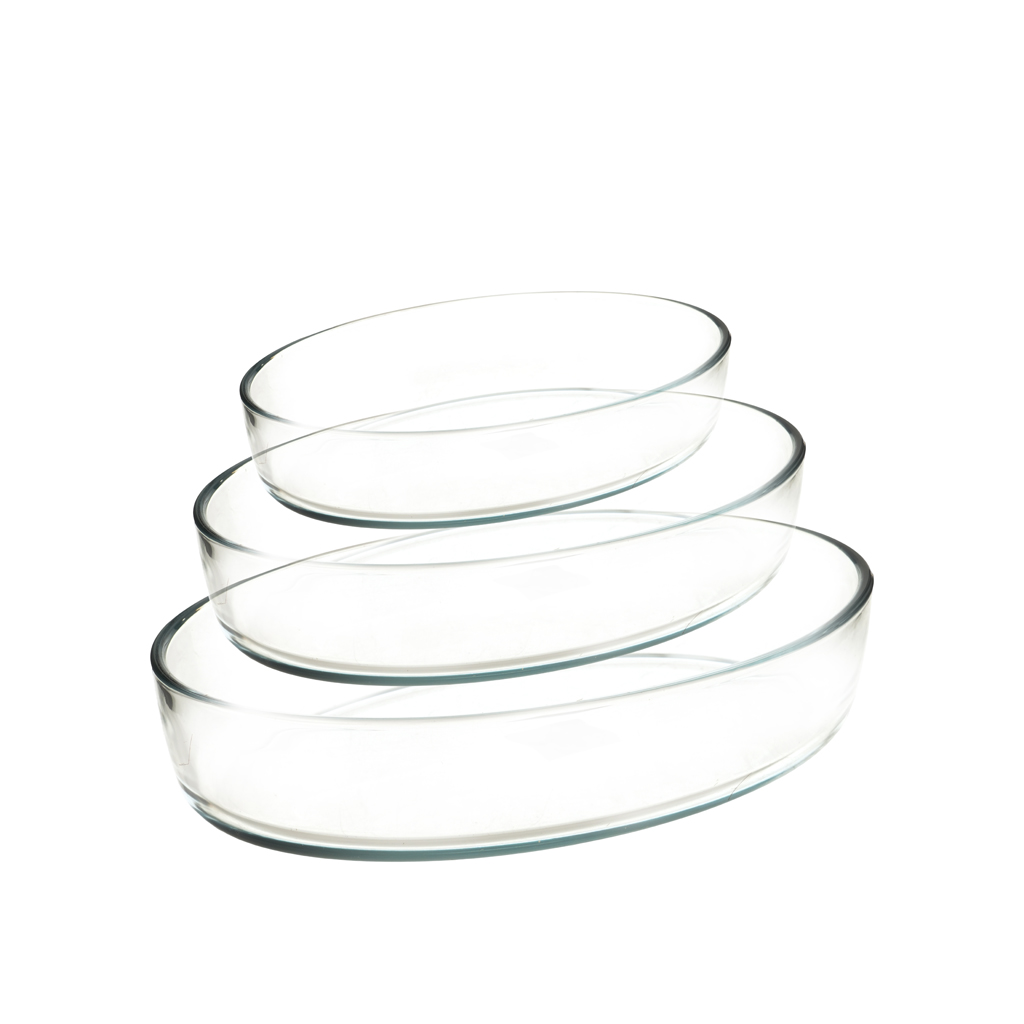Pyrex 3-piece oval casserole set, Czech, 347