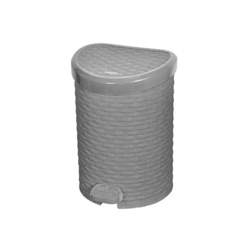 Small rattan wastebasket
