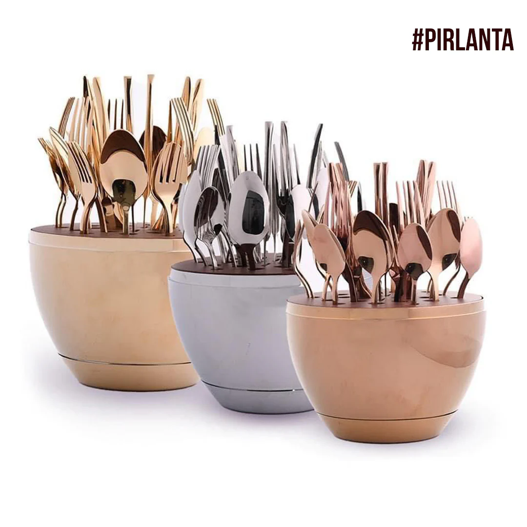 24-piece Turkish EGG-PIRLANTA cutlery set