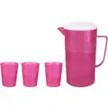 1.5L plastic pitcher + 3 cups