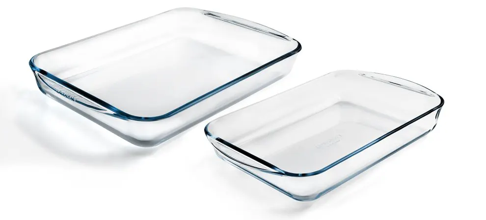 Pyrex rectangular casserole set, 2 pieces