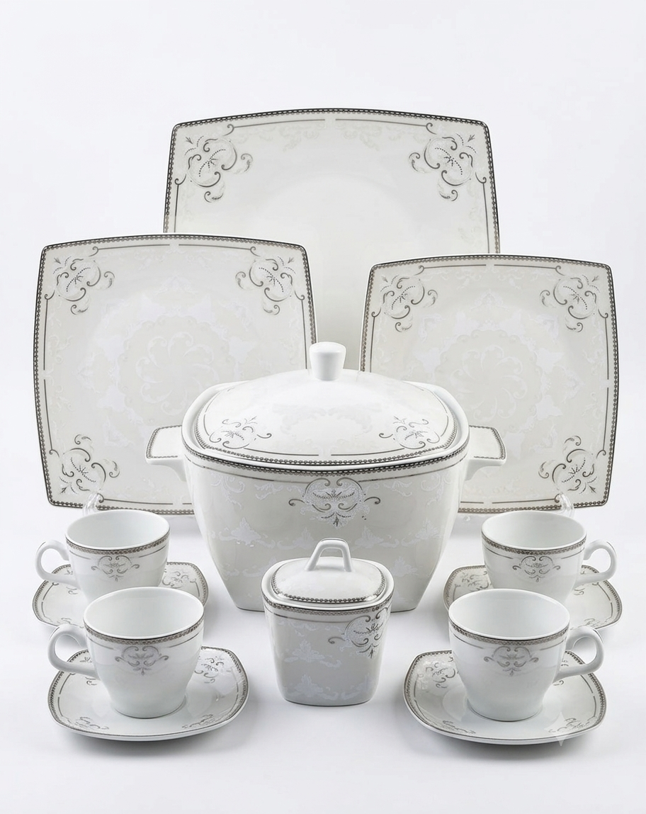 66-piece Flat Curve Dinner Set - SXJJ-04