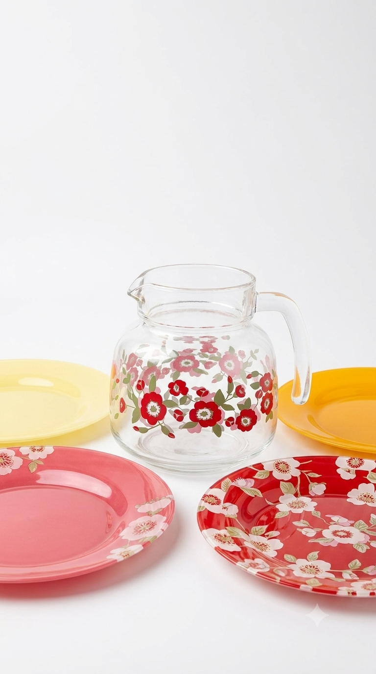 Arcopalx 18-piece Ton Red set