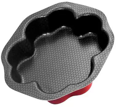 Rose cake mold, 28 black Tobi