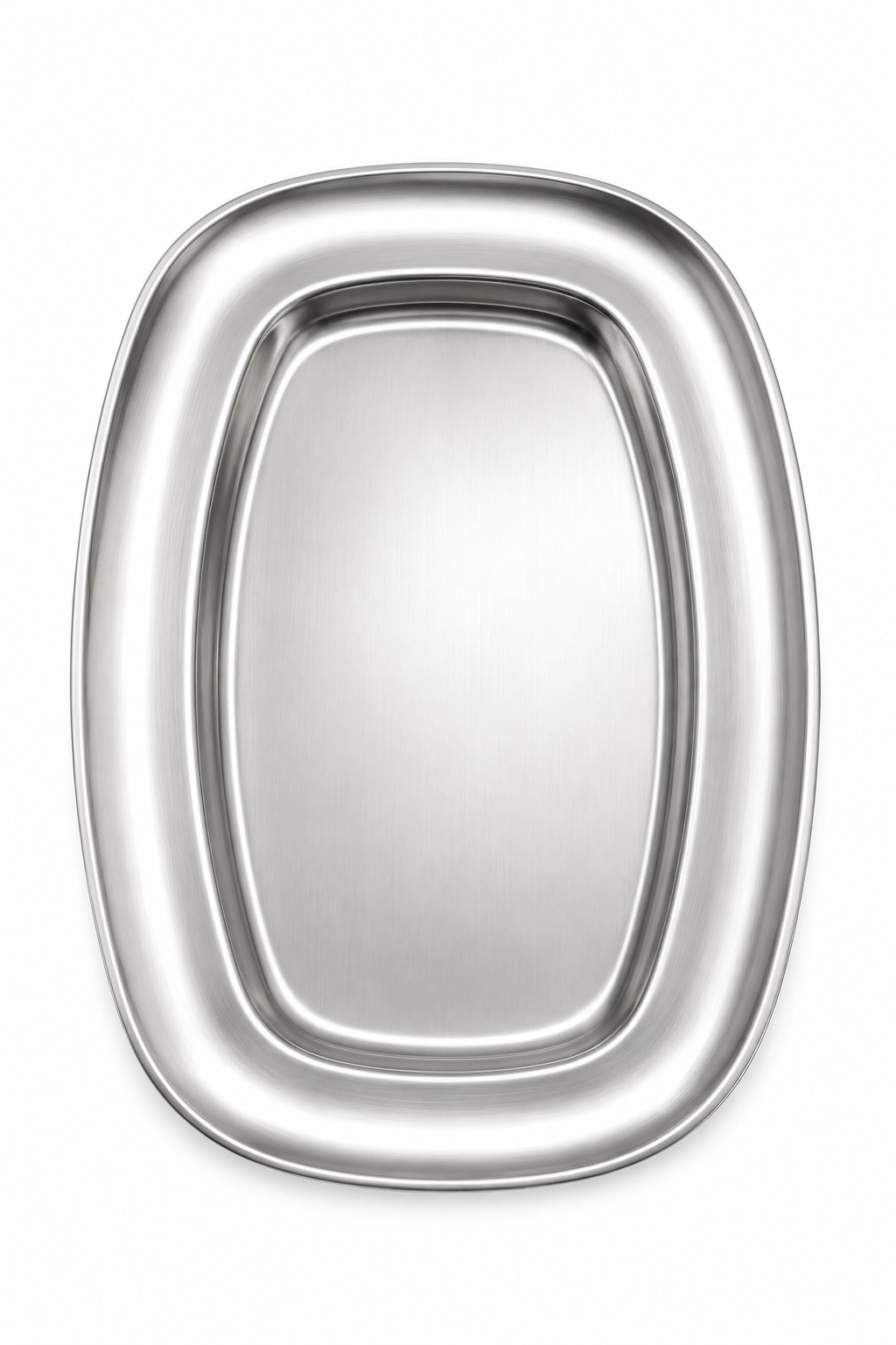 Oval stainless steel serving dish 40