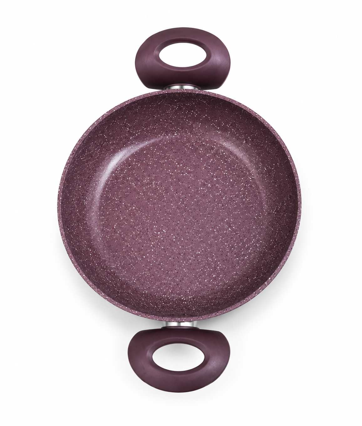 Egg plate 20 round burgundy 06060