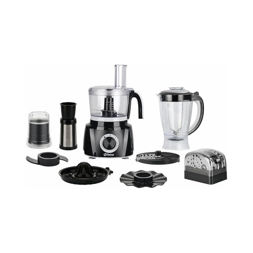 Herfy Food Processor 1000W 32 Functions - Multi Act Black