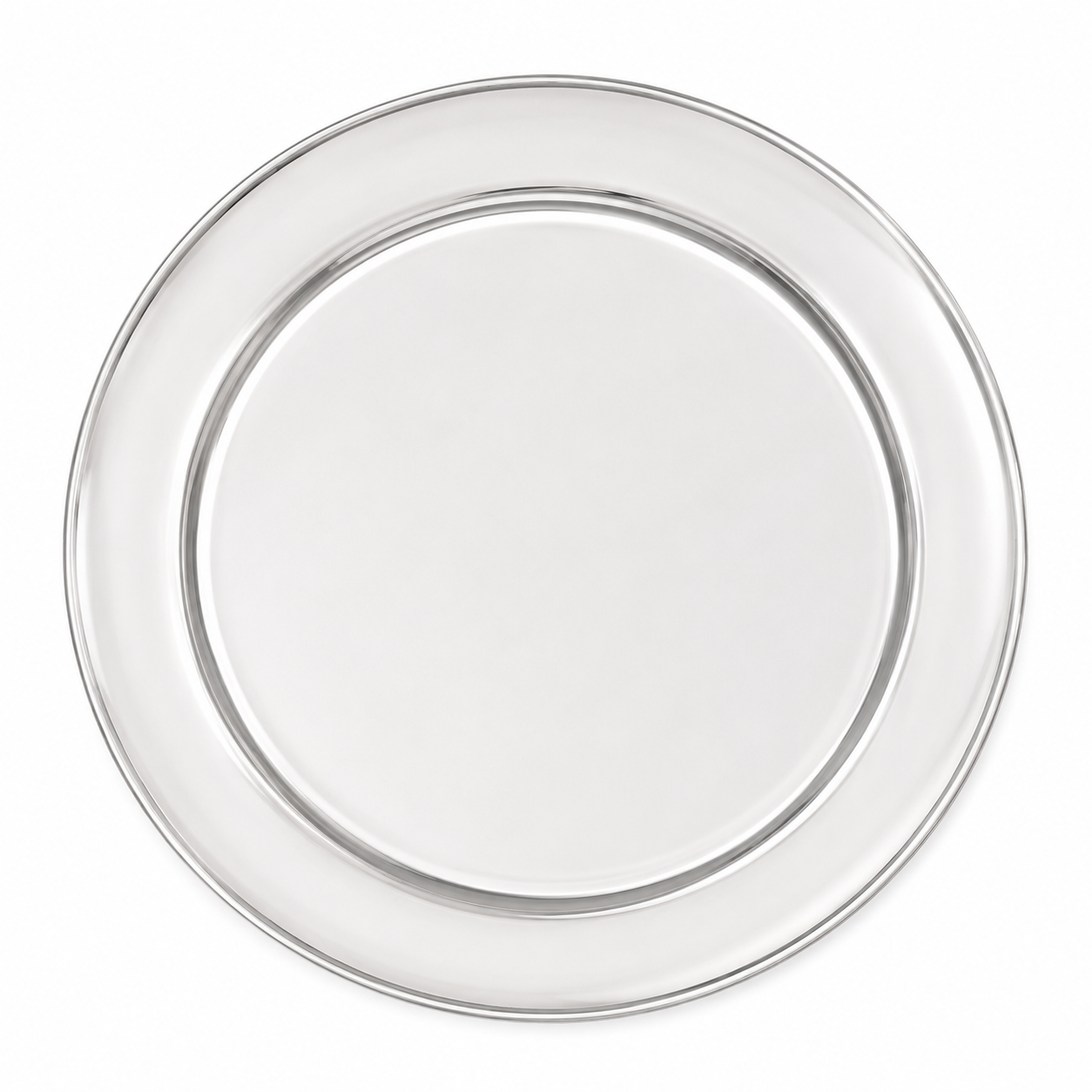 Round stainless steel serving dish 35