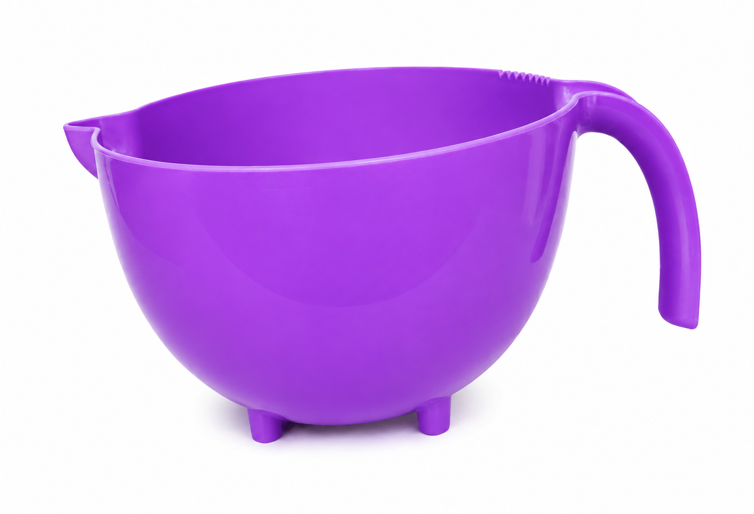 Bowl of mixed purple bead 741