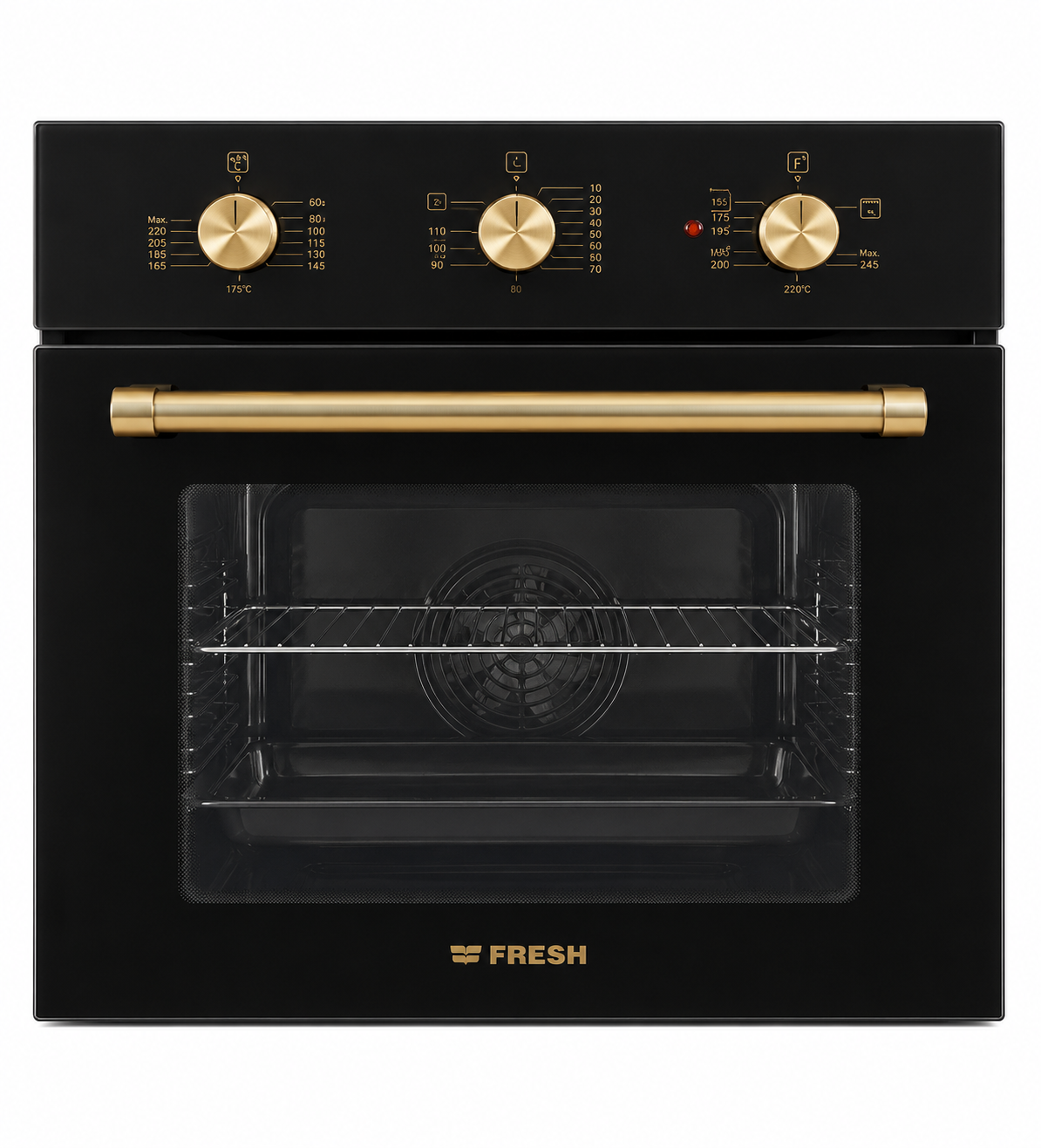 Fresh 60cm Built-in Oven – Black – Gas/Electric – Gold Series – Model 9640