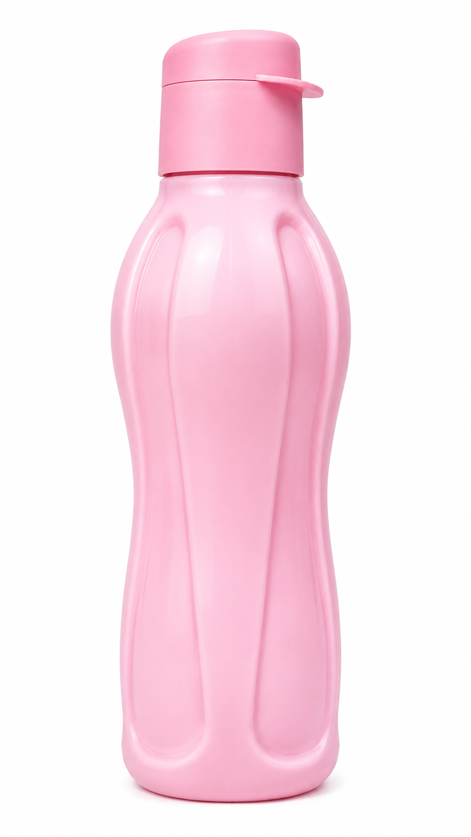 1-liter Tupperway colored water bottle