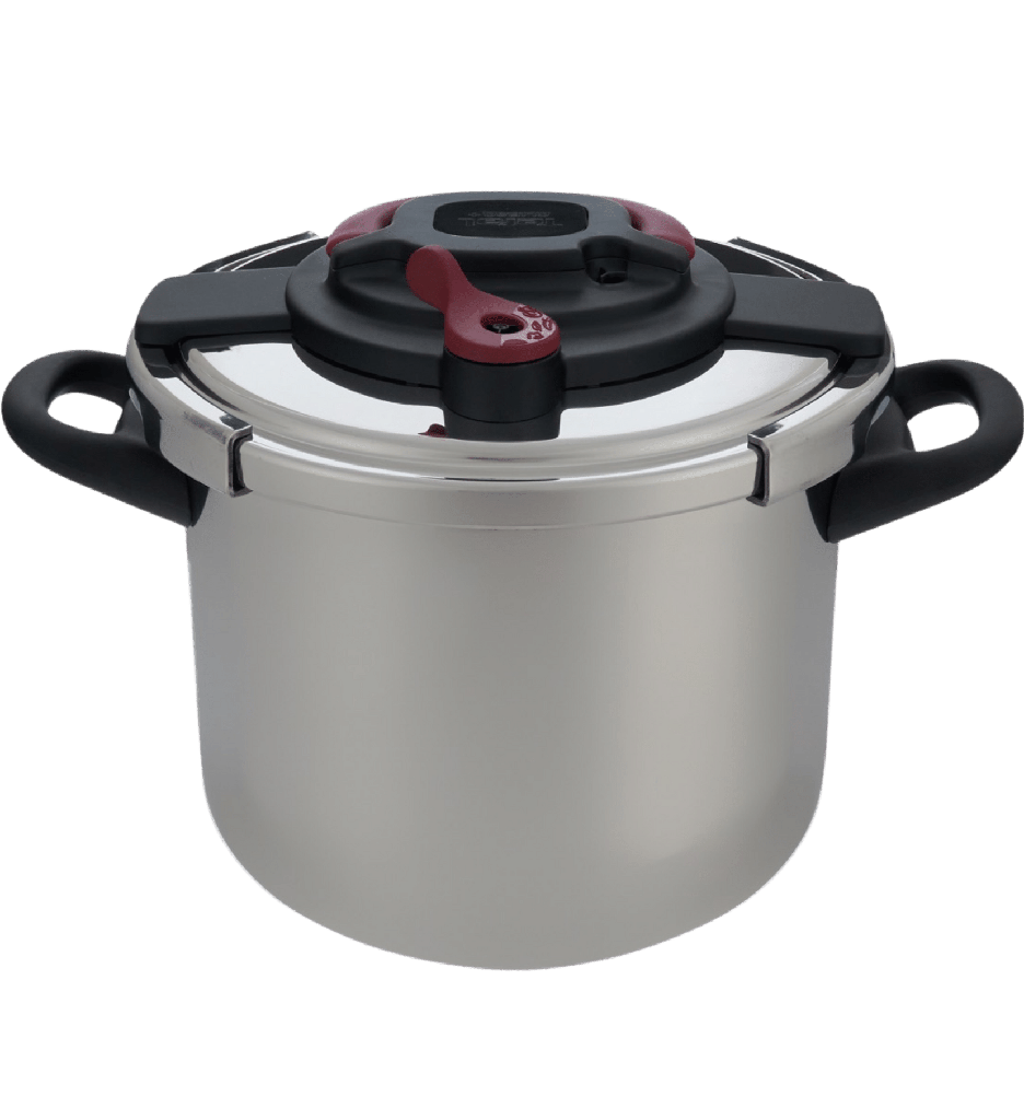 10-Liter Pressure Cooker with Grey Lid